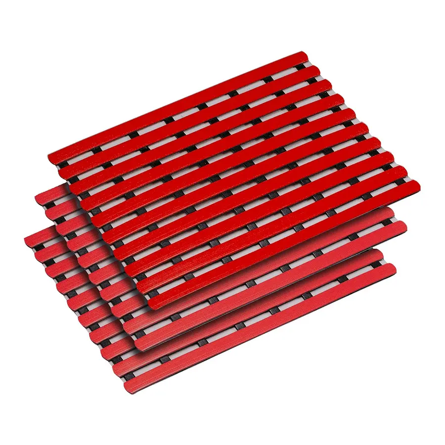 Nonslip matta 120 cm - Röd Bredd 120 cm 