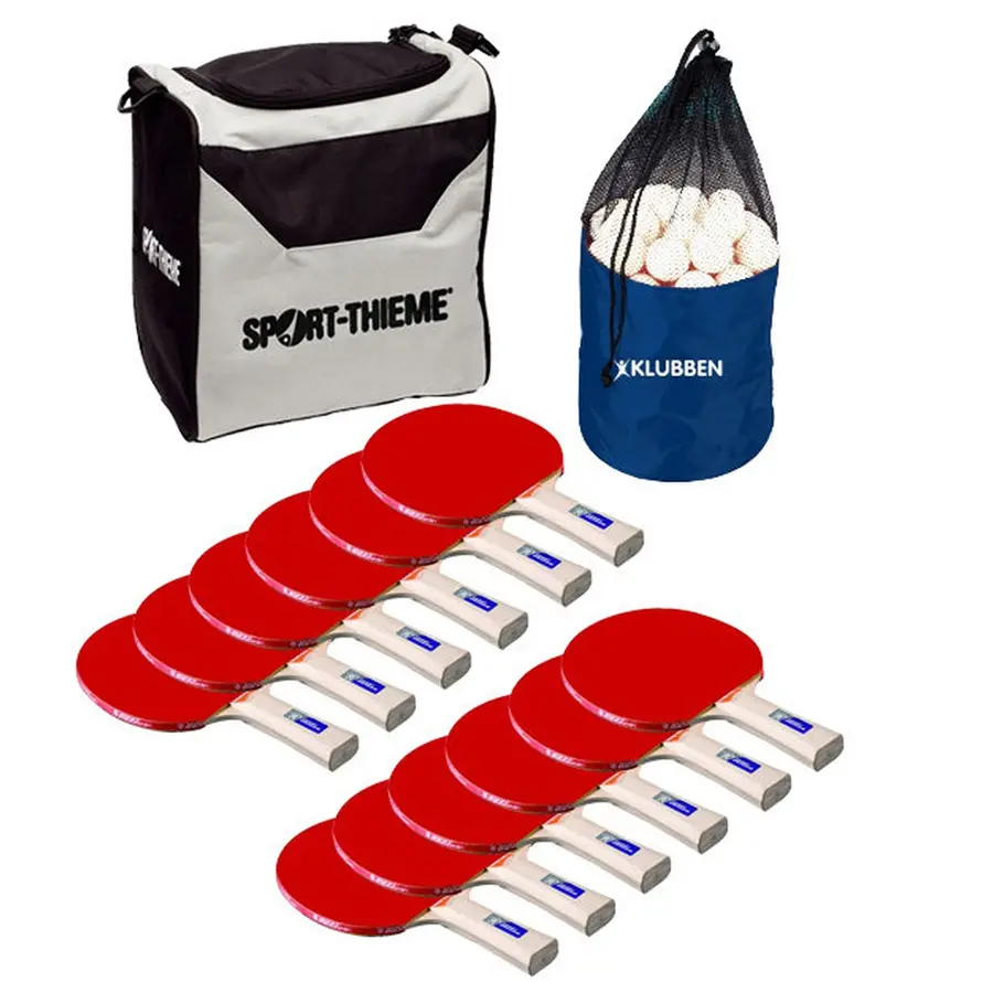 Bordtennisset Klubben 12 rack | 144 vita bollar |  bag 