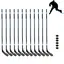 Ishockeyklubbor och puckar | 150 cm (L) 12 ishockeyklubbor senior | 6 puckar