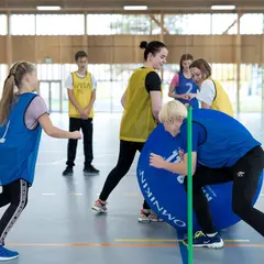 Fatball Aktivitetslek Akivitet med stora bollar