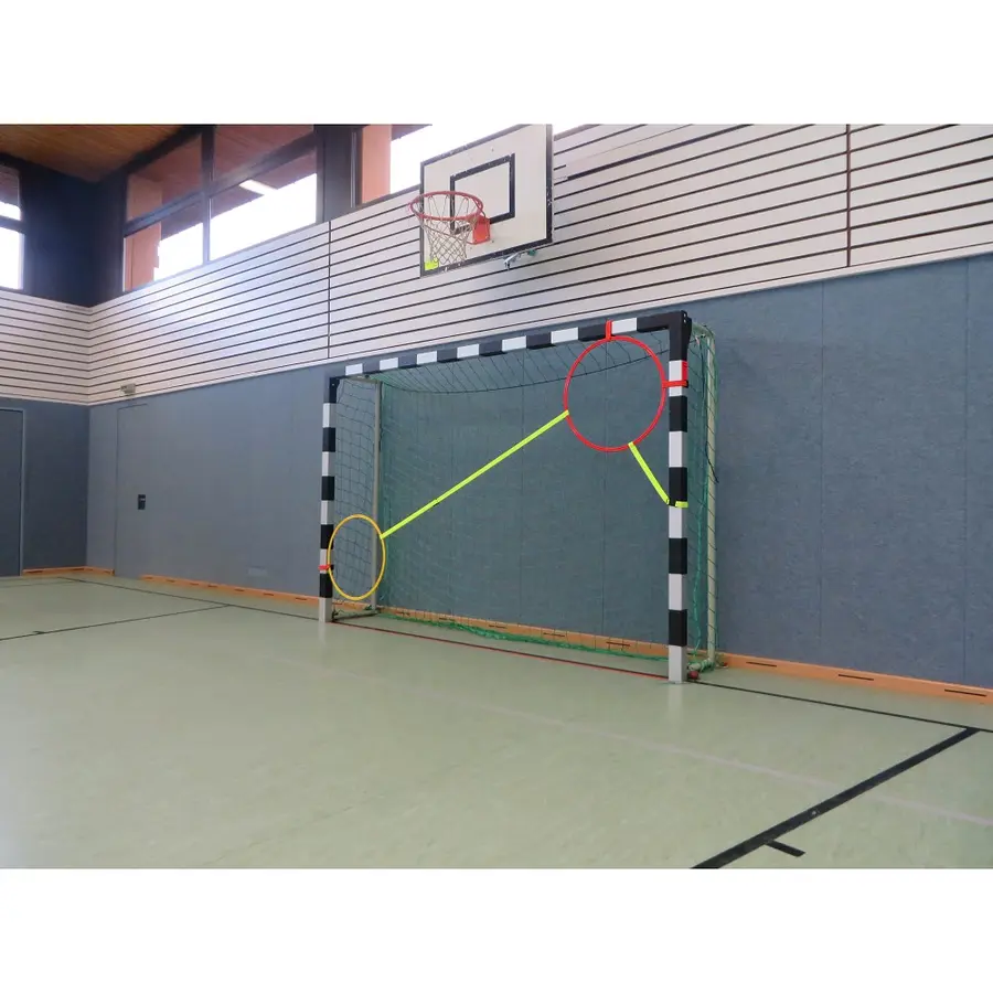 Målvägg för handbollsmål 3x2 m Ringar och band för Skotträning 