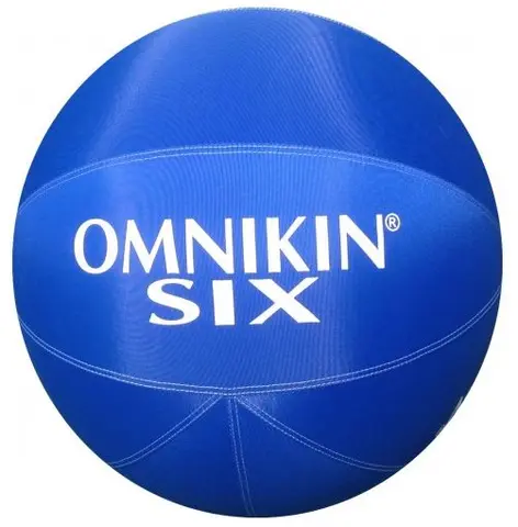 OMNIKIN® SIX BALL 46 cm | Blå Vit Blåsa | Stor öppning | Sixboll