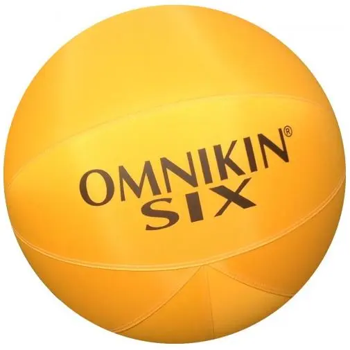 OMNIKIN® SIX BALL | Gul Vit Blåsa | Stor öppning | Sixboll 