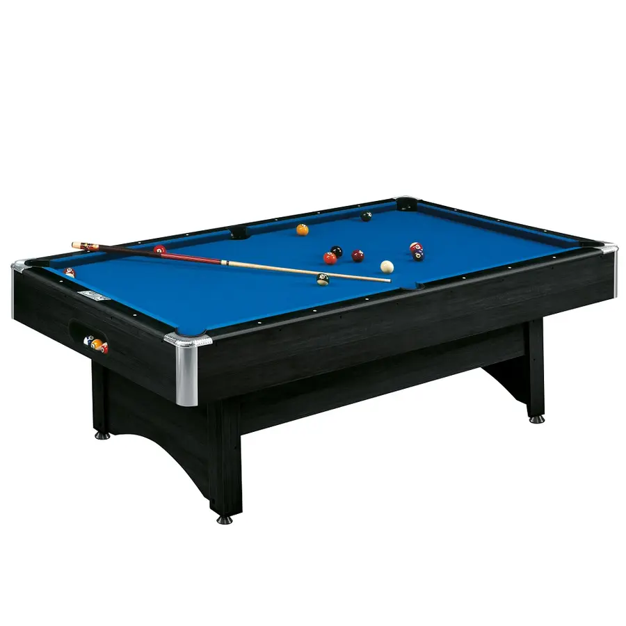 Biljardbord Galant Black Edition 8 fot Blå biljardduk | Spelfält 224x112 cm 