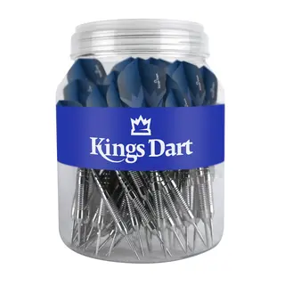 Kings Dart Steel-Dart dartpilar 50 st. 20 gram F&#246;r vanliga darttavlor Bl&#229;