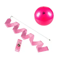 Rytmisk Gymnastik Startpaket RG Band 6 m | RG boll | Rosa