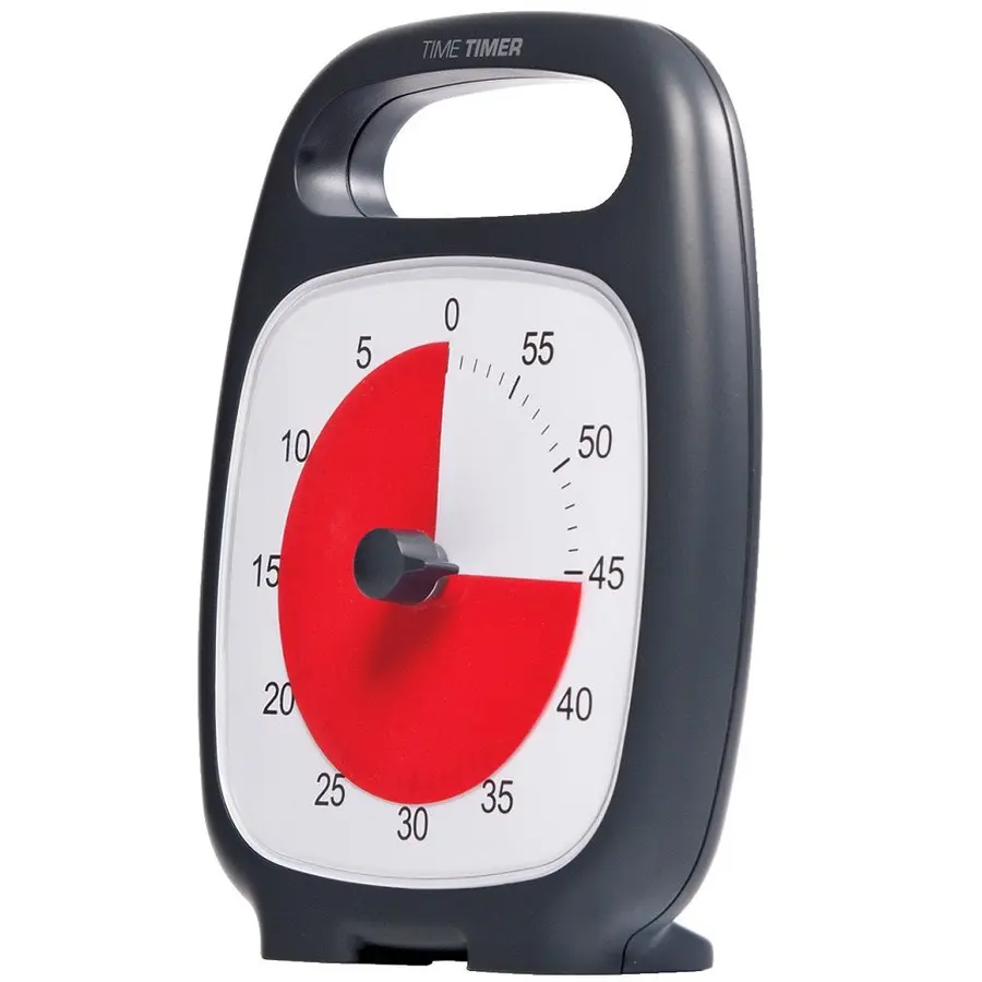 Time Timer "Plus" Visar kvarvarande tid Bordsklocka med lättlästa siffror 