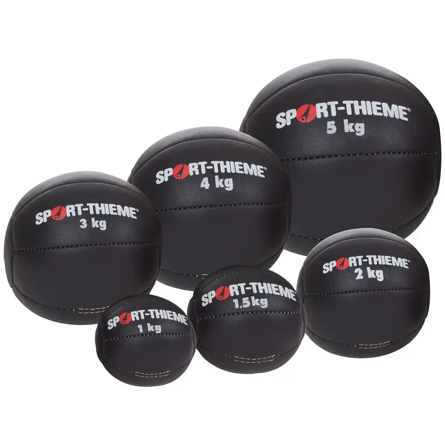 Medicinbollar set med 6 st. 1 kg, 1,5 kg, 2 kg, 3 kg, 4 kg, 5 kg 