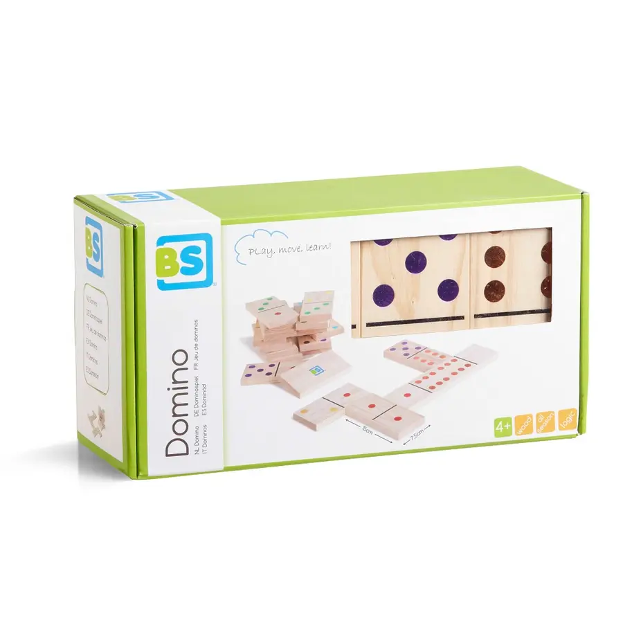 Jättedomino i trä Stora Dominobrickor 18x7,5x1,5 cm 