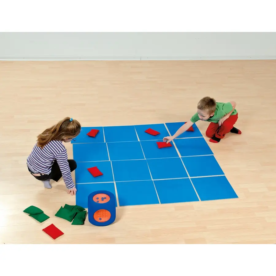 Matematiktärning i EVA skum 21 x 21 cm 6 st fönster med 16 st hål i varje 