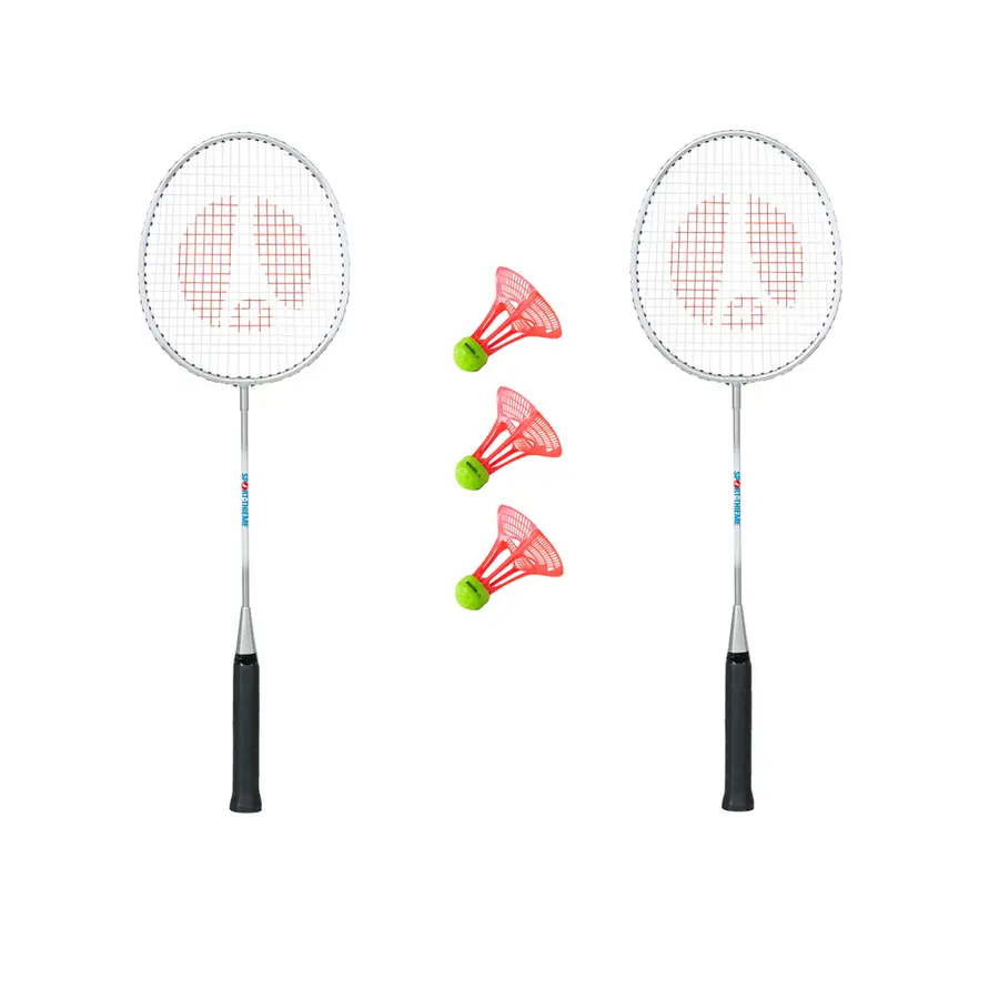 Badmintonsett Fritid Utomhus 2 racketer & 3 badmintonbollar 