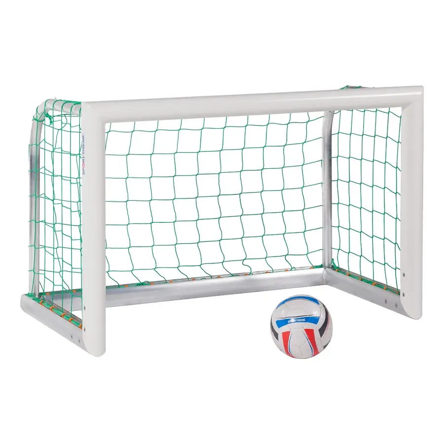 Fotbollsmål Mini Aluminium Helsvetsat 1,20 x 0,80m | Maska 10 cm | Grön 