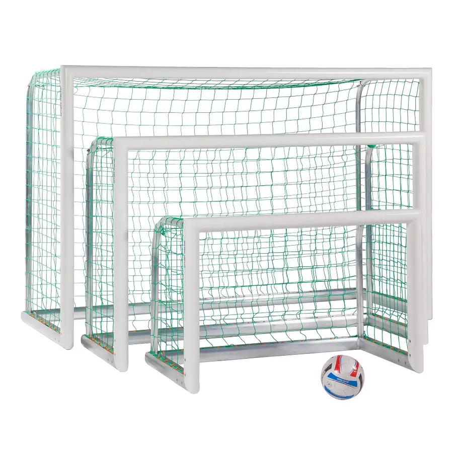 Fotbollsmål Mini Aluminium Helsvetsat 1,20 x 0,80m | Maska 10 cm | Grön 