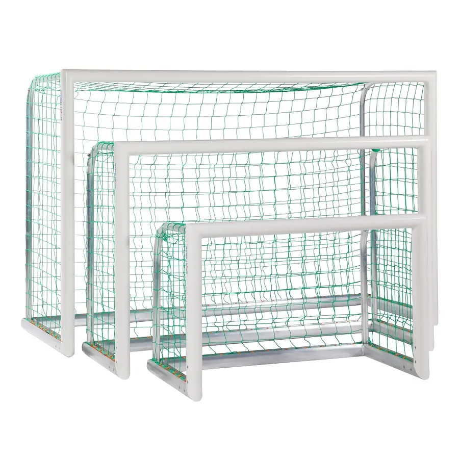 Fotbollsmål Mini Aluminium Helsvetsat 1,20 x 0,80m | Maska 10 cm | Grön 