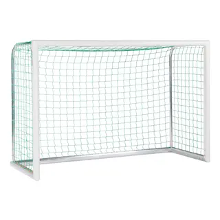 Fotbollsm&#229;l Mini Aluminium Helsvetsat 2,40 x 1,60m | Maska 10 cm | Gr&#246;n