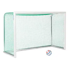 Fotbollsmål Mini Aluminium Helsvetsat 2,40 x 1,60m | Maska 4,5 cm | Grön