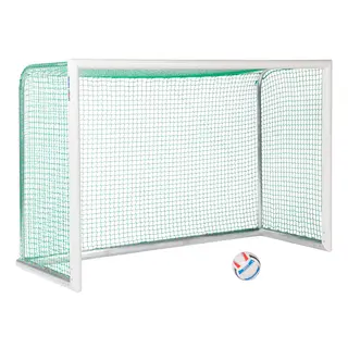 Fotbollsm&#229;l Mini Aluminium Helsvetsat 2,40 x 1,60m | Maska 4,5 cm | Gr&#246;n