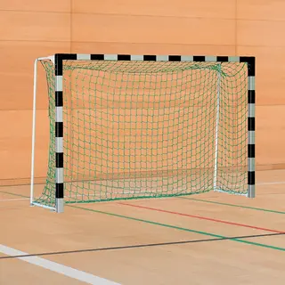 Håndballmål 3x2m | IHF-godkjent Svart/Sølv | Foldbare nettbøyler