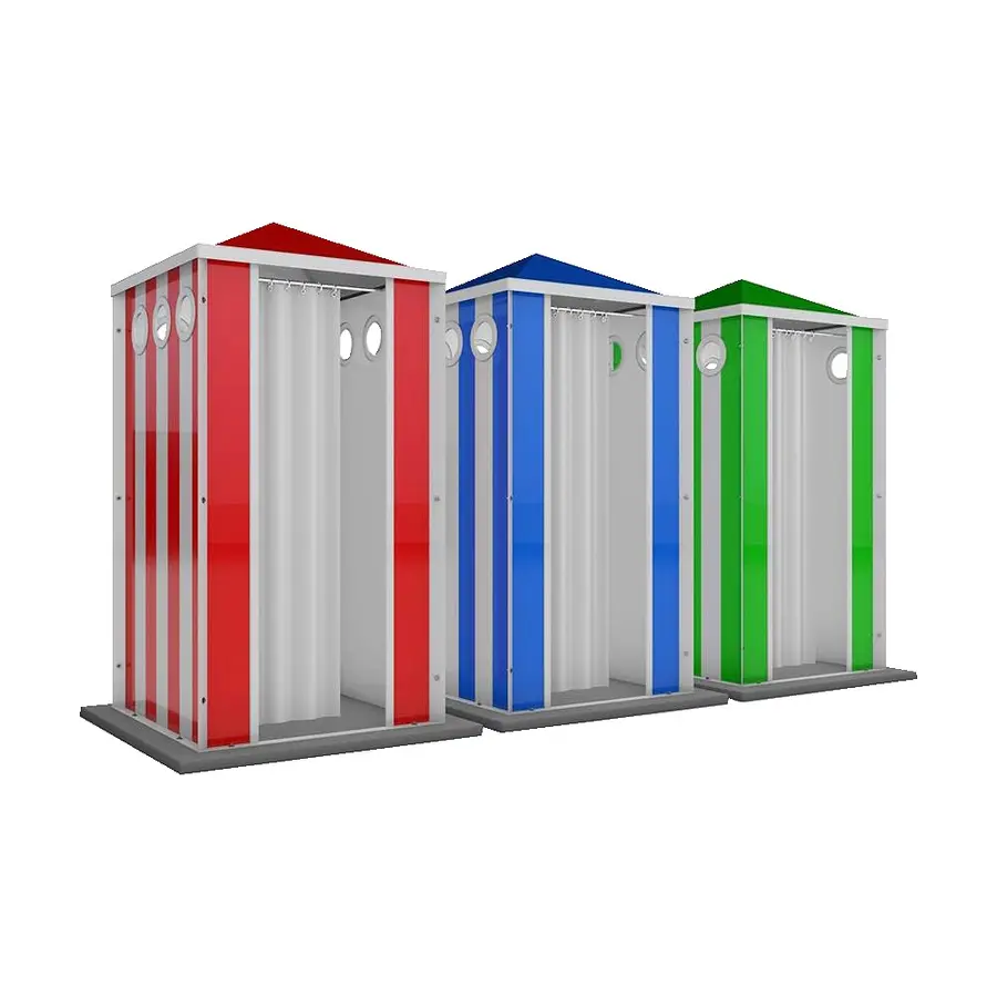 Omkädningshytt Röd Vit 220x105 cm 