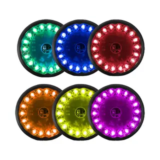 PUSH träningspuckar | 6 st Ljuspuckar för reaktionsträning