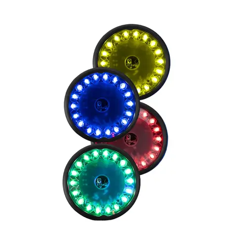 PUSH tr&#228;ningspuckar | 4 st Ljuspuckar f&#246;r reaktionstr&#228;ning