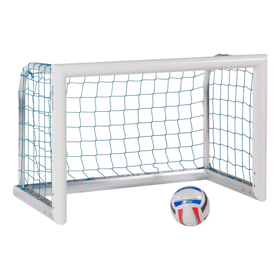 Fotbollsmål Mini Aluminium Helsvetsat 1,20 x 0,80m | Maska 10 cm | Blå 
