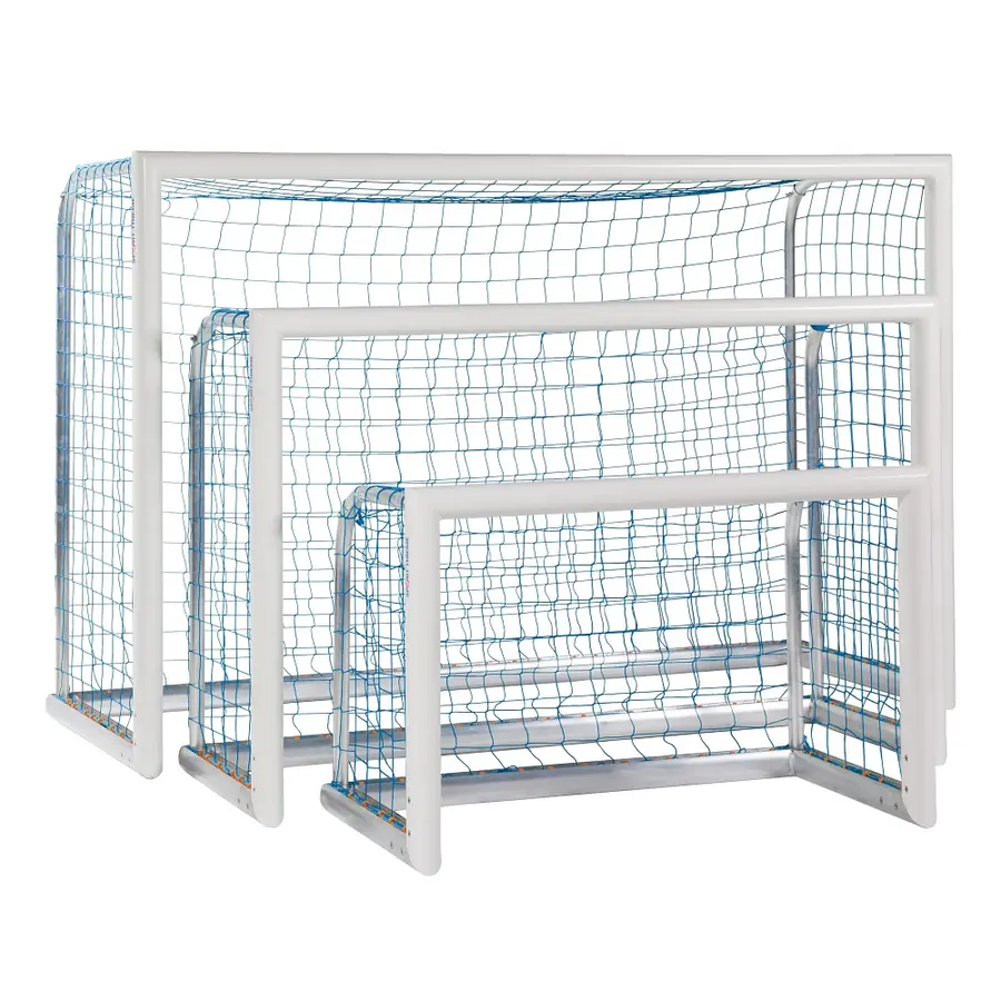 Fotbollsmål Mini Aluminium Helsvetsat 1,20 x 0,80m | Maska 10 cm | Blå 