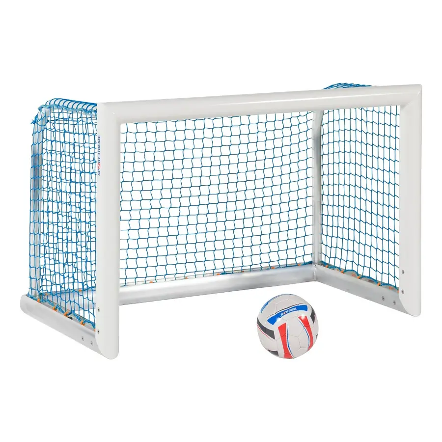 Fotbollsmål Mini Aluminium Helsvetsat 1,20 x 0,80m | Maska 4,5 cm | Blå 