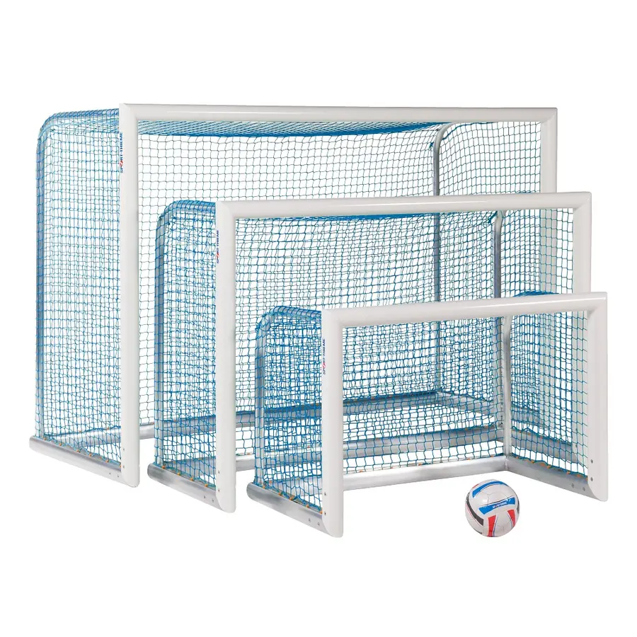 Fotbollsmål Mini Aluminium Helsvetsat 1,20 x 0,80m | Maska 4,5 cm | Blå 