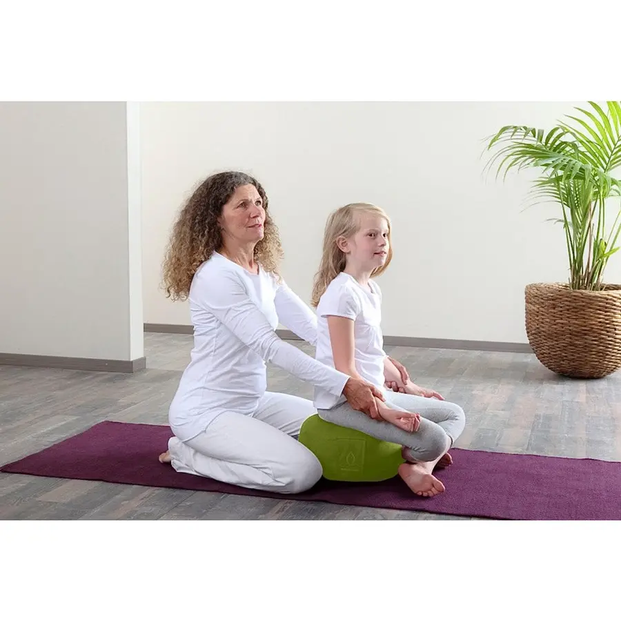 Sittkudde Rondo liten yogakudde | Blå Höjd 12 cm | Diameter 30 cm 