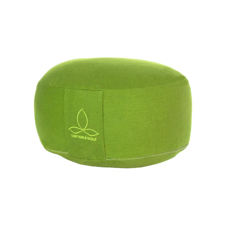 Sittkudde Rondo liten yogakudde | Grön Höjd 12 cm | Diameter 30 cm 