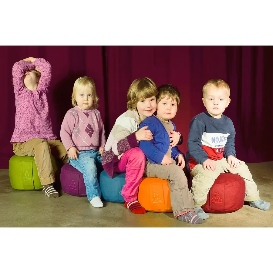 Sittkudde Rondo liten yogakudde | Grön Höjd 12 cm | Diameter 30 cm 