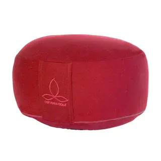Sittkudde Rondo stor yogakudde | R&#246;d H&#246;jd 18 cm | Diameter 35 cm