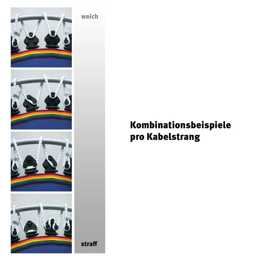 Studsmatta Trimilin Vario 120 x 35cm Ben som går att skruva på och av 