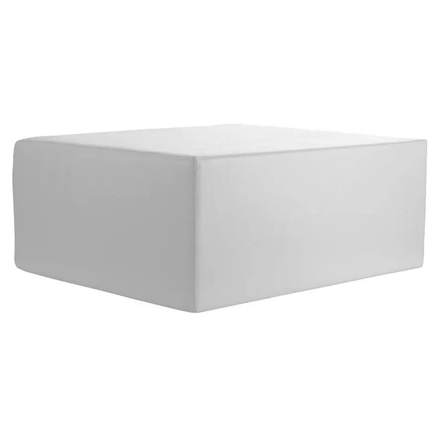 Polyskum rektangulær pute Hvit psoaspute 50x45x40 