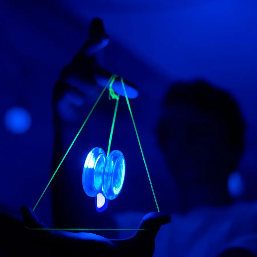 Spinstar LED Yoyo | Blå Jojo | Nybörjare | Responsiv 