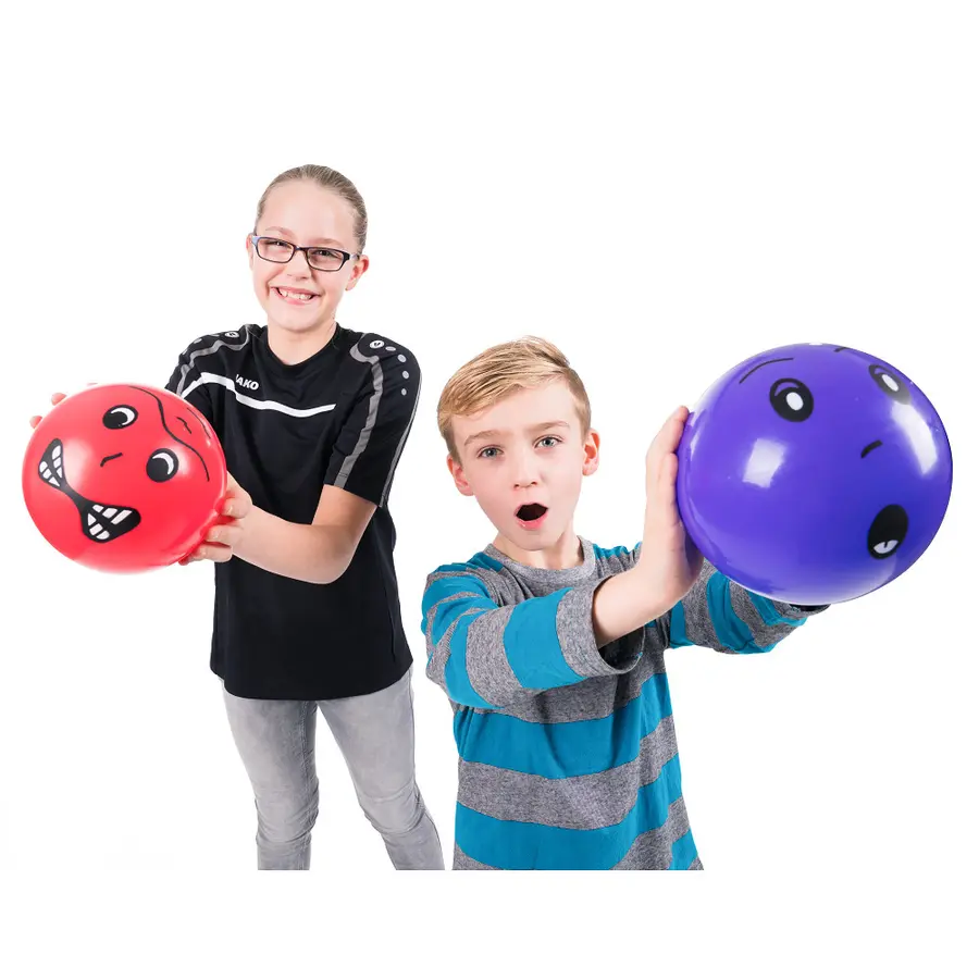 Emotional Faces Ball Set Bollar med känslouttryck |20 cm | 6 st 