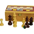 Schackpjäser 32 st.| Kung 93 mm Extrapjäser för Schack i trälåda