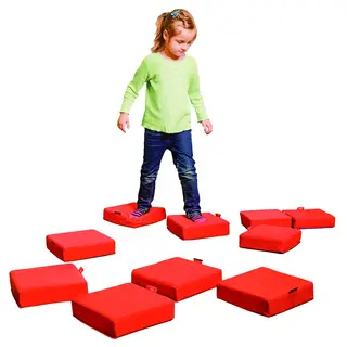 Sensory Blocks 10 st | 25x25x5 cm Mjuka skumblock för motorikbanor