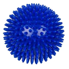 Massageboll med mjuka piggar 10 cm Taggboll för massage | Hälsporre | Blå