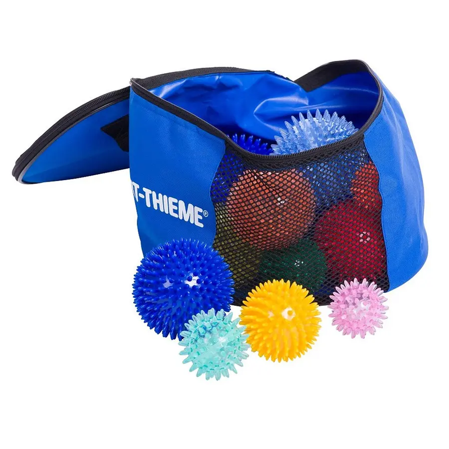 Piggballsett med bag Oppbevaringsbag med 24 piggballer 