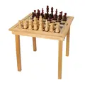 Schackbord inklusive pjäser Spelbord med Schack, Dam, Fia med knuff