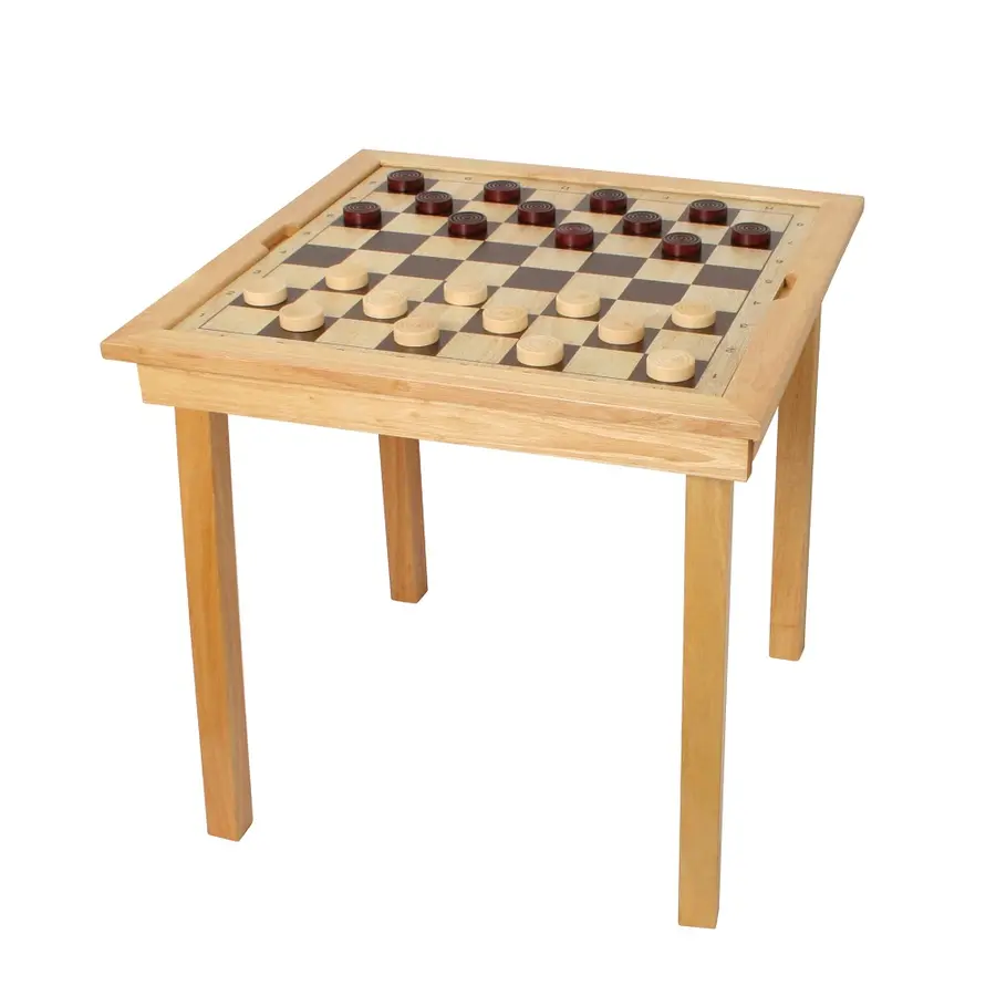 Schackbord inklusive pjäser Spelbord med Schack, Dam, Fia med knuff 