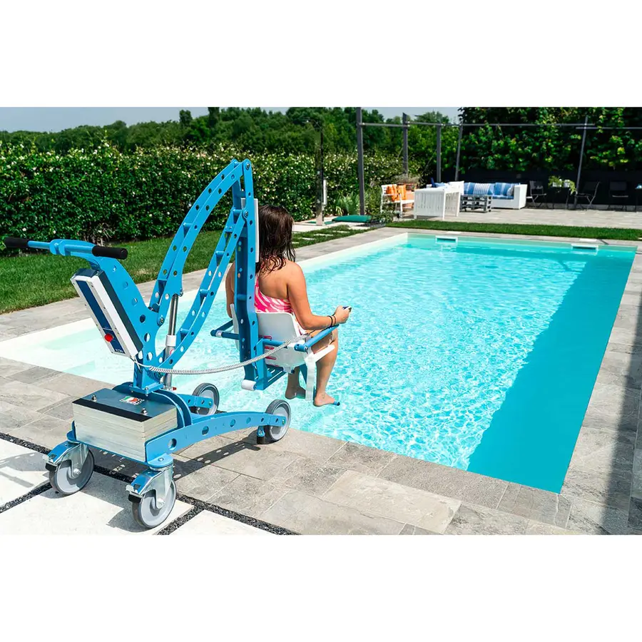 Basänghiss Ecopool |  Tål 140 kg Poollyft | Elektrisk 