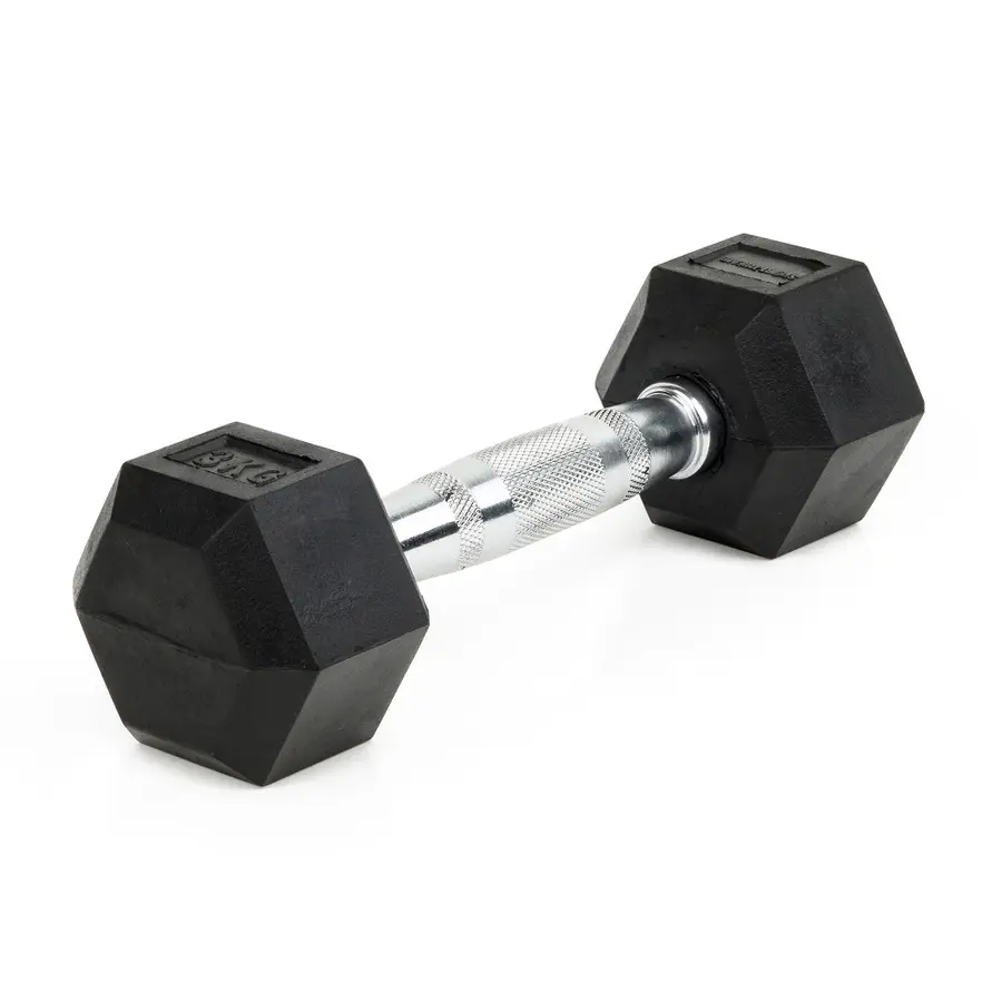 Hantel Sexkantig Gummibelagd 3  kg 