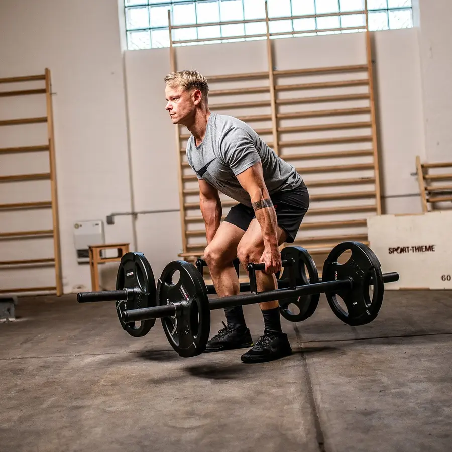 Farmers Walk Bar 50 mm Skivstång med handtag | 152 cm 