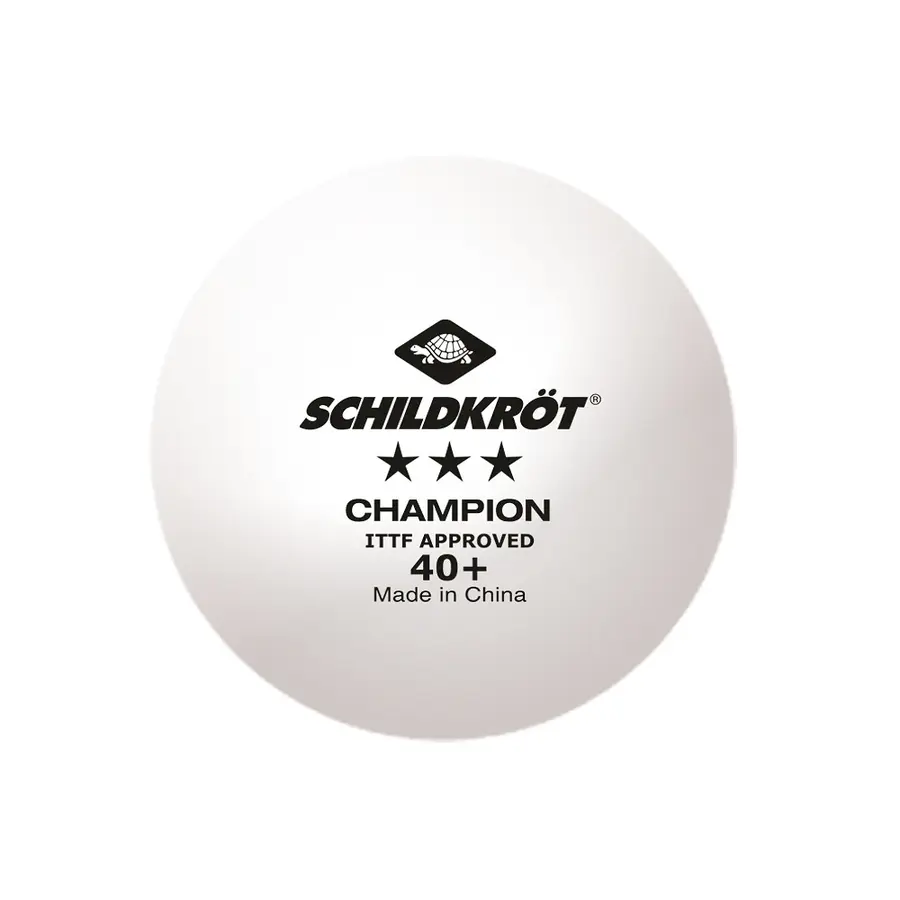 Bordtennisballer Schildkröt Champion 3 stk | ITTF | Konkurranse 