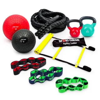 Cirkeltr&#228;ning set 9 delar Fitnesset f&#246;r helkroppstr&#228;ning