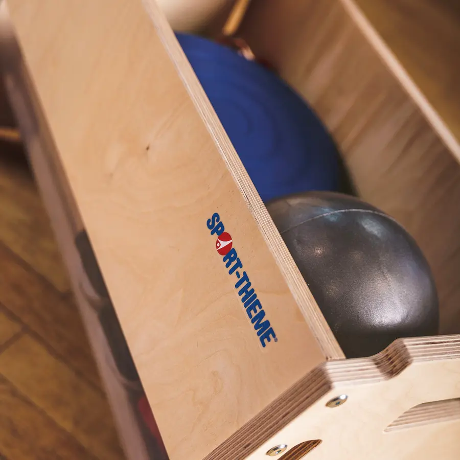 Movebox | Med 14 st träningsprodukter Pall med Träningsutrustning 