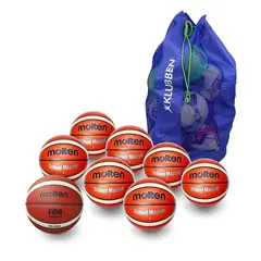 Basketballpakke Molten str 7 8 basketballer | 1 ballbag